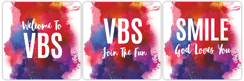 Handheld Signs, VBS / Camp, Join The Fun VBS Set, 21 Square