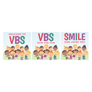 VBS Kids Set Square Handheld Signs