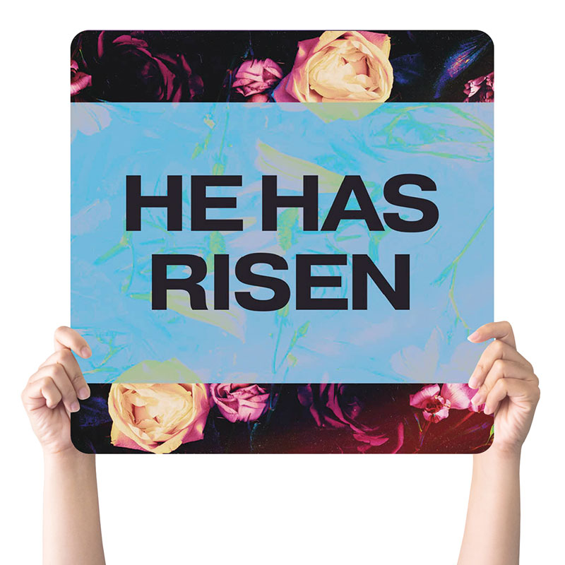 Handheld Signs, Easter, CMU Ultimate Easter Risen 2022, 21 Square