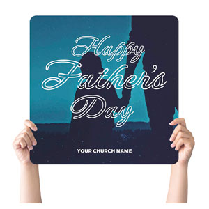 CMU Father's Day Square Handheld Signs