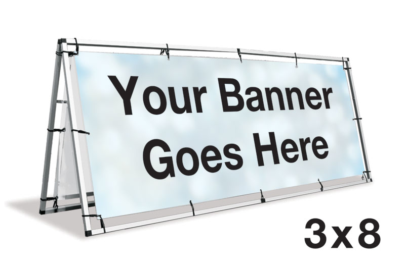 Displays & Stands, A-Frame Banner Stand - 3x8 , 3' x 8'