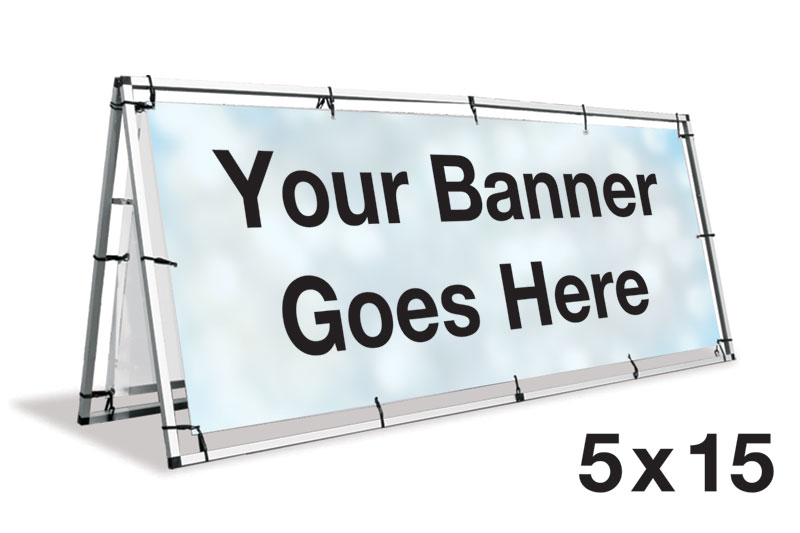 Displays & Stands, A-Frame Banner Stand - 5x15, 5' x 15'