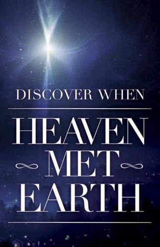 Church Postcards, Christmas, Heaven Met Earth, 5.5 X 8.5