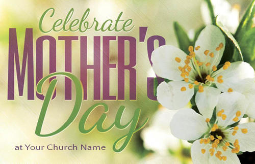 Church Postcards, Mother's Day, Celebrate Mothers Day, 5.5 X 8.5