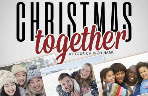 Church Postcards, Christmas, Christmas Together, 5.5 X 8.5