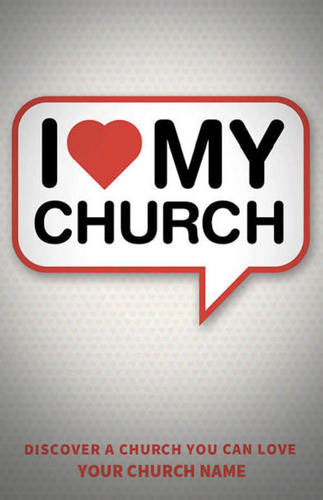 Church Postcards, I Love My Church, I Love My Church Discover, 5.5 X 8.5
