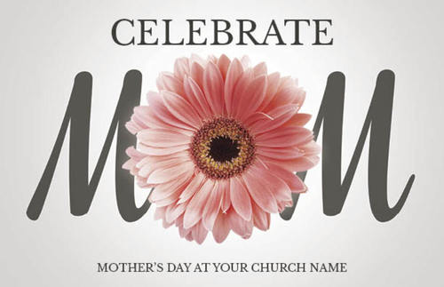 Church Postcards, Mother's Day, Mom Flower, 5.5 X 8.5