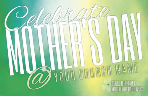 Church Postcards, Mother's Day, Mother's Day At , 5.5 X 8.5