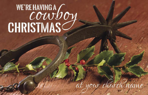 Church Postcards, Christmas, Cowboy Christmas, 5.5 X 8.5