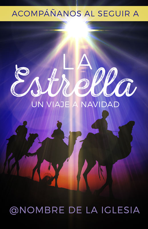 Church Postcards, Christmas, The Star: A Journey to Christmas Spanish, 5.5 X 8.5