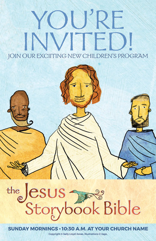 Church Postcards, Children's Ministry, Jesus Storybook Bible, 5.5 X 8.5