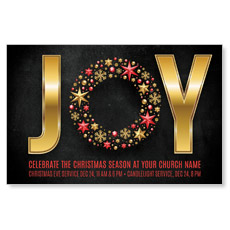 Gold Joy Wreath 