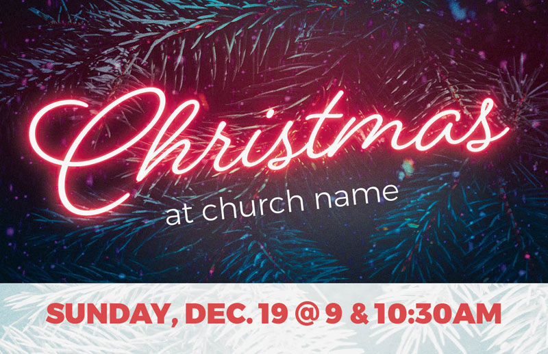 Church Postcards, Christmas, CMU Christmas 2021, 5.5 X 8.5