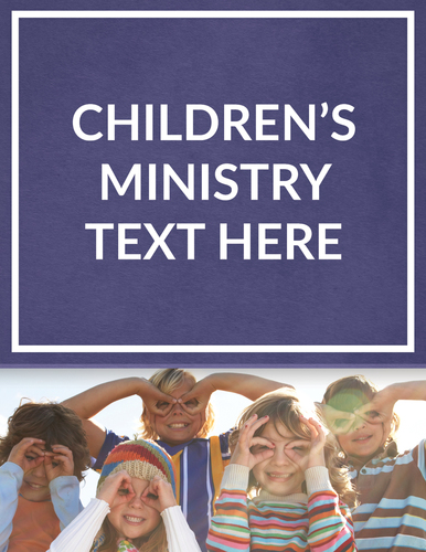 InviteCards, Ministry, Kid's Text Box, 4.25 x 5.5