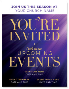 Purple Custom Invite ImpactMailers