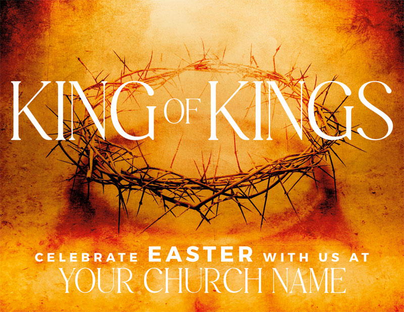InviteCards, Easter, King of Kings, 4.25 x 5.5