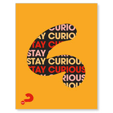 Alpha Stay Curious Orange 