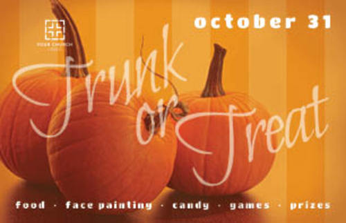 InviteCards, Fall - General, Three Pumpkins, 4.25 x 2.75