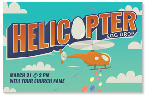Helicopter Egg Drop Medium InviteCards