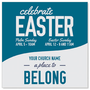 To Belong Easter 3.75" x 3.75" Square InviteCards