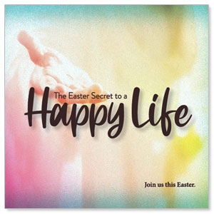Happy Life 3.75" x 3.75" Square InviteCards