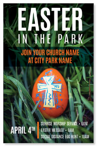 Easter In Park Grass Medium InviteCards