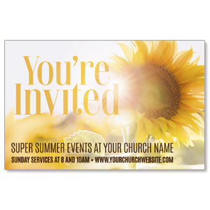 You're Invited Sunflower Medium InviteCards