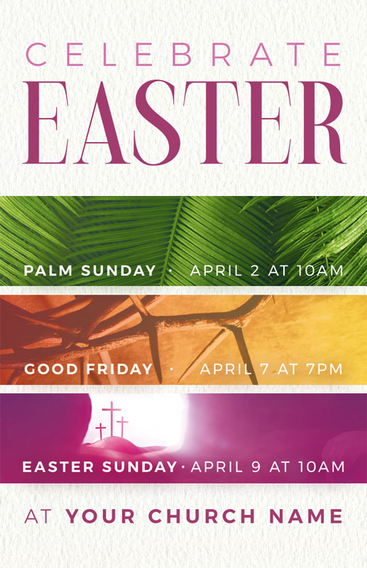 InviteCards, Easter, Easter Week Colors, 4.25 x 2.75