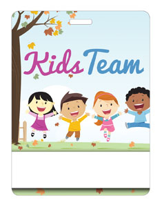 Kids Team Happy Kids Name Badges