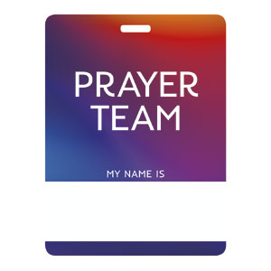 Glow Prayer Team Name Badges