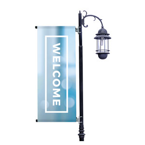 Shimmer Welcome Light Pole Banners