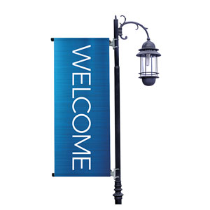 General Blue Light Pole Banners