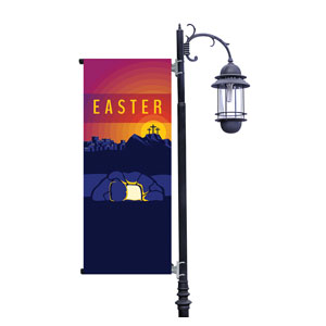 Easter Sunday Graphic Light Pole Banners