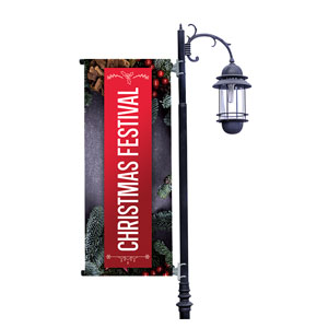 Christmas Festival Invite Light Pole Banners