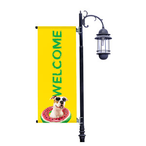 Summer Dog Light Pole Banners