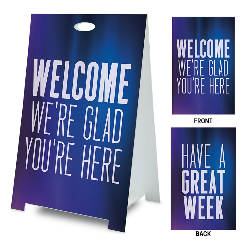 Banners, Welcome, Aurora Lights Welcome Great Week, 2' x 3'