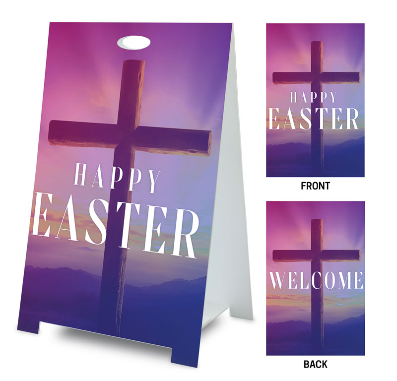 Banners, Easter, Easter Hope Sunrise Happy Easter Welcome, 2' x 3'