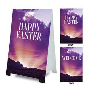 Resurrecting Hope Happy Easter Welcome Coroplast A-Frame