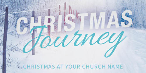 Church Postcards, Christmas, Snowy Journey, 5.5 x 11