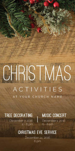 Church Postcards, Christmas, Christmas Activities, 5.5 x 11