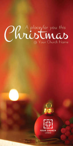 Church Postcards, Christmas, Christmas Logo Ball, 5.5 x 11