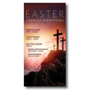 Easter Crosses Hilltop 11" x 5.5" Oversized Postcards