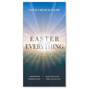 Light Rays Easter Changes 11" x 5.5" Oversized Postcards
