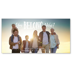 BTCS You Belong Here Family 11" x 5.5" Oversized Postcards