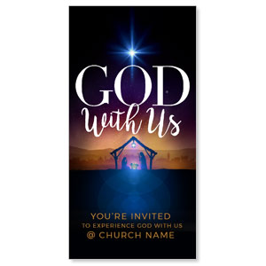 God With Us Advent 11" x 5.5" Oversized Postcards