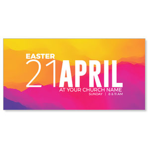 Easter Event Date 11" x 5.5" Oversized Postcards