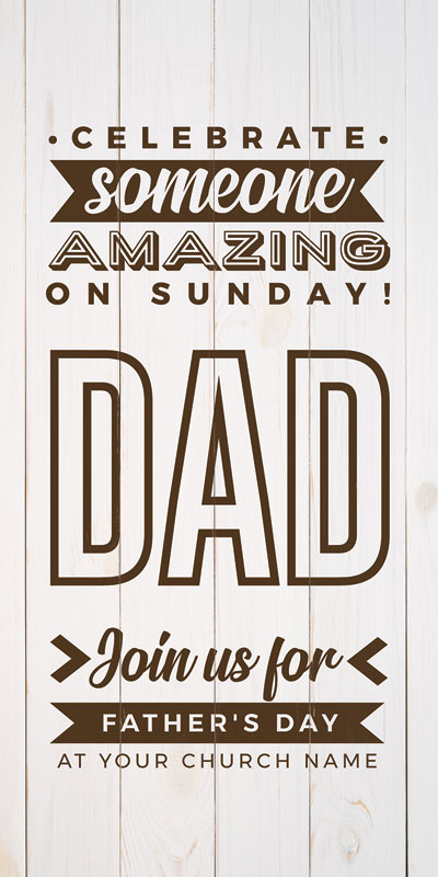 Church Postcards, Father's Day, Celebrate Amazing Dad, 5.5 x 11