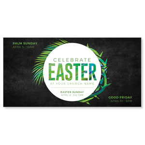 Easter Palm Crown 11" x 5.5" Oversized Postcards