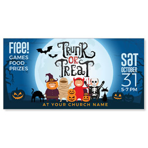 Trunk or Treat Kids 11" x 5.5" Oversized Postcards