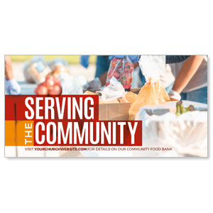 Serve Community Food 11" x 5.5" Oversized Postcards
